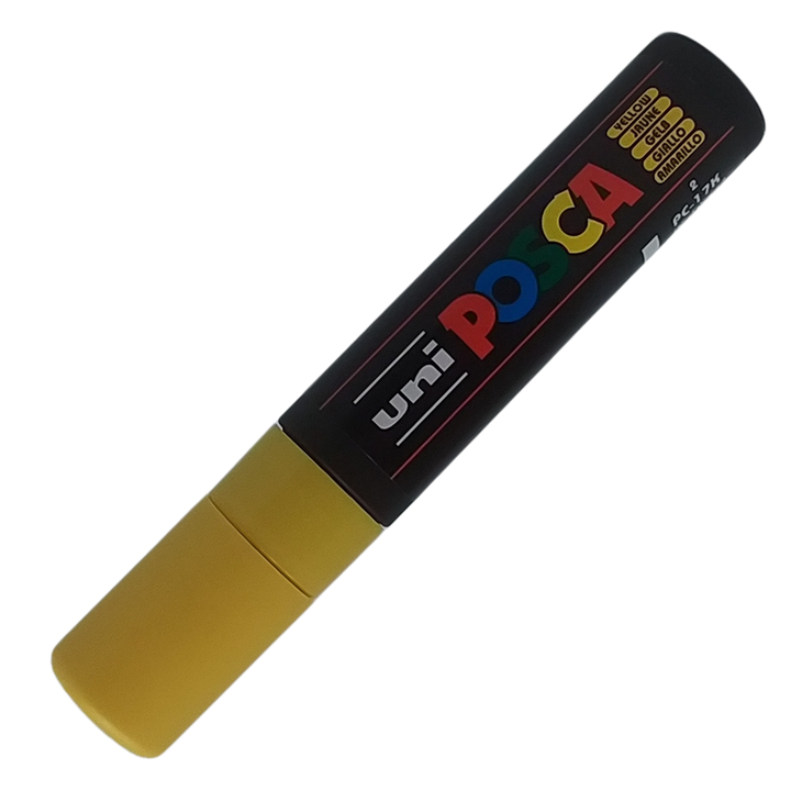 UNI - POSCA PENNARELLO A VERNICE PC-17K (PUNTA 15) 2 GIALLO