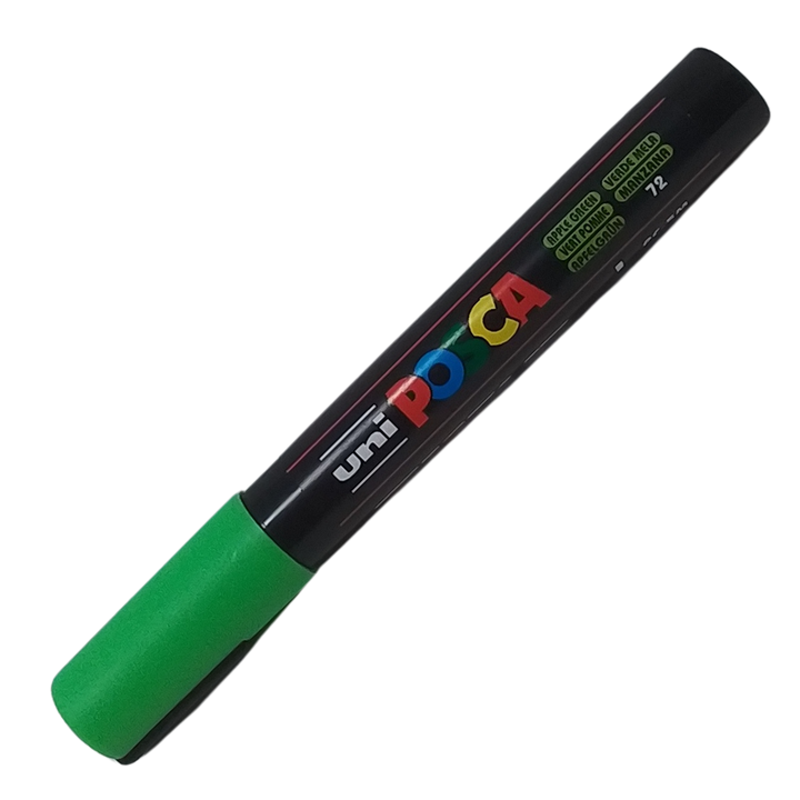 UNI - POSCA PENNARELLO A VERNICE PC-5M (PUNTA 1.8) 72 VERDE MELA
