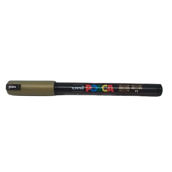 UNI - POSCA PENNARELLO A VERNICE PC-1MR (PUNTA 0.7) 25 ORO