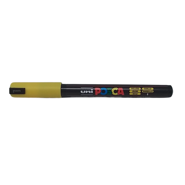 UNI - POSCA PENNARELLO A VERNICE PC-1MR (PUNTA 0.7) 2 GIALLO