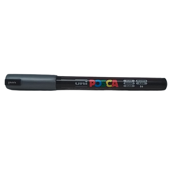 UNI - POSCA PENNARELLO A VERNICE PC-1MR (PUNTA 0.7) 26 ARFGENTO