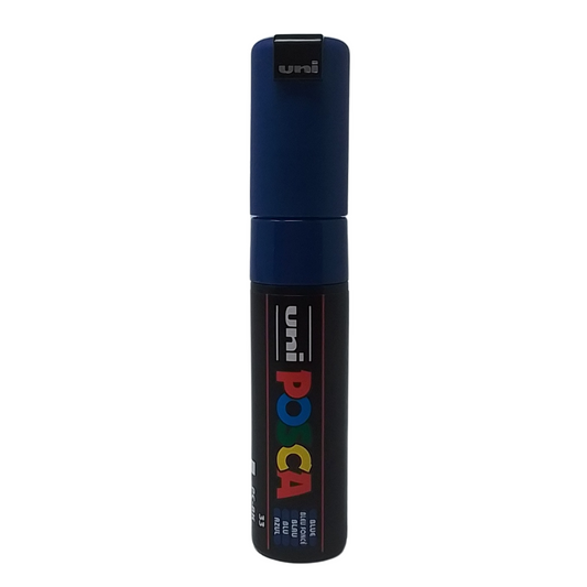 UNI - POSCA PENNARELLO A VERNICE PC-8K (SCALPELLO 8.0 MM) 33 BLU
