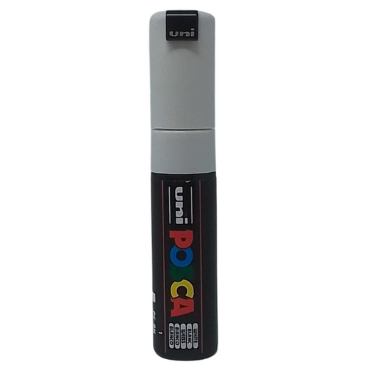 UNI - POSCA PENNARELLO A VERNICE PC-8K (SCALPELLO 8.0 MM) 1 BIANCO