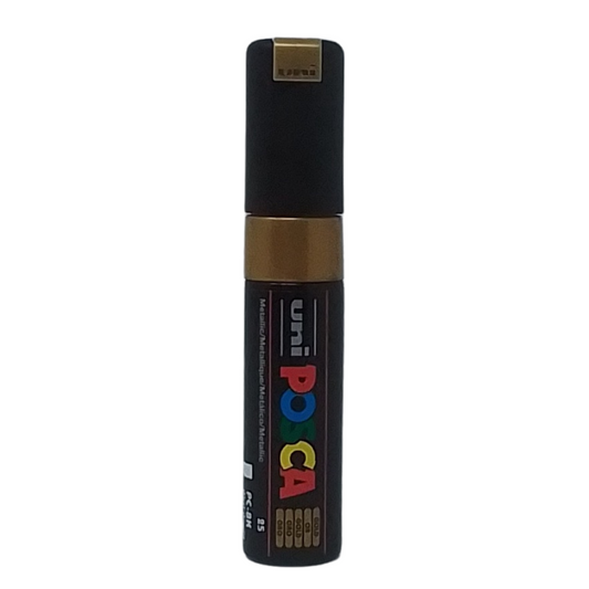 UNI - POSCA PENNARELLO A VERNICE PC-8K (SCALPELLO 8.0 MM) 25 ORO