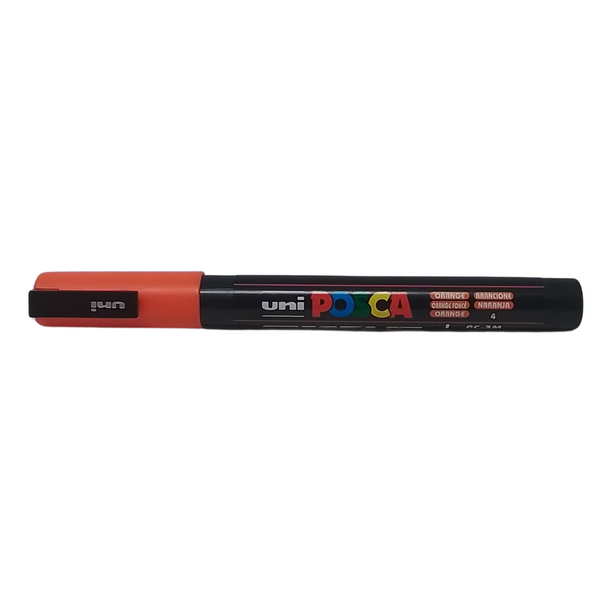 UNI - POSCA PENNARELLO A VERNICE PC-3M (0.9-1.3 MM) 4 ARANCIONE