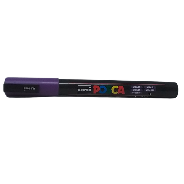 UNI - POSCA PENNARELLO A VERNICE PC-3M (0.9-1.3 MM) 12 VIOLA