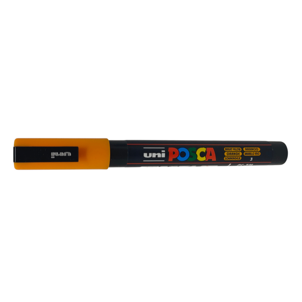 UNI - POSCA PENNARELLO A VERNICE PC-3M (0.9-1.3 MM) 3 ARANCIONE