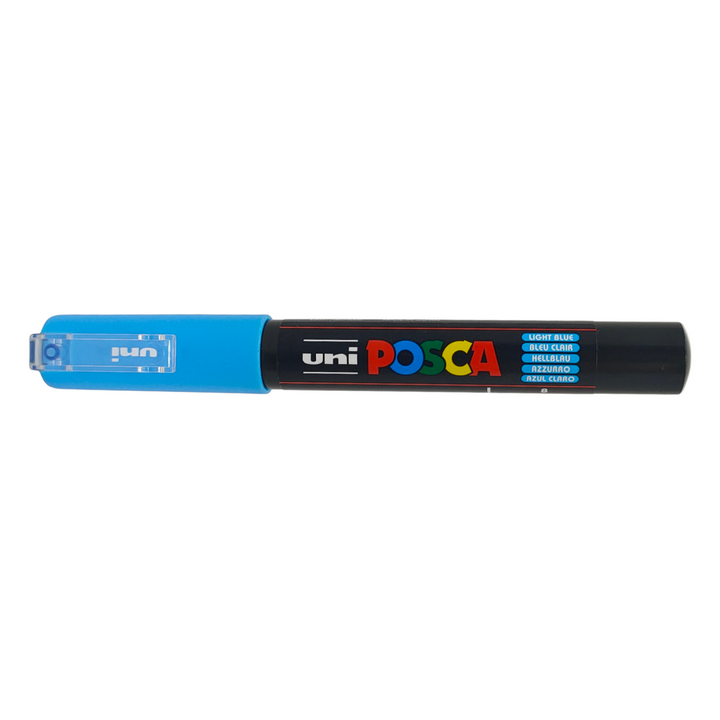 UNI - POSCA PENNARELLO A VERNICE PC-1M (PUNTA 0.7) 8 AZZURRO