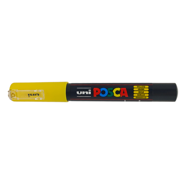 UNI - POSCA PENNARELLO A VERNICE PC-1M (PUNTA 0.7) 2 GIALLO
