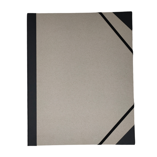CANSON - CARTELLINA GRIGIA PORTA DISEGNI (2mm) CON ELASTICI ANGOLARI 26x33 cm