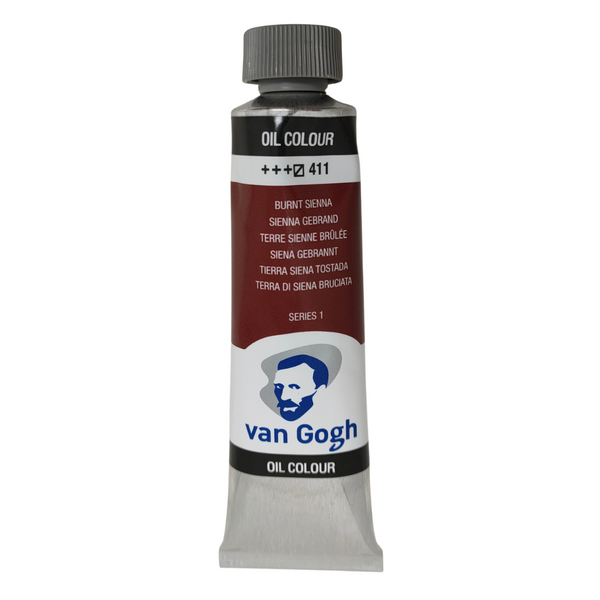 5278:VAN GOGH - S1 TUBO OLIO 40ML 411 TERRA DI SIENA BRUCIATA