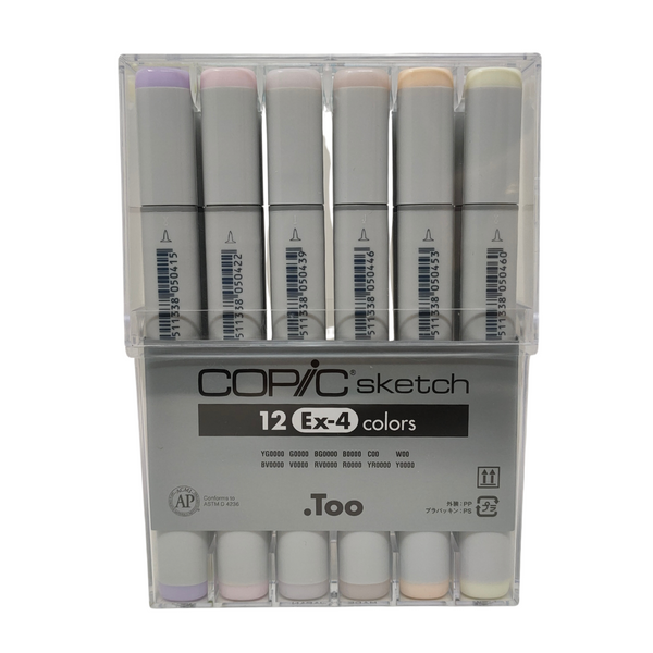 COPIC SKETCH - 12 EX-4 COLORS