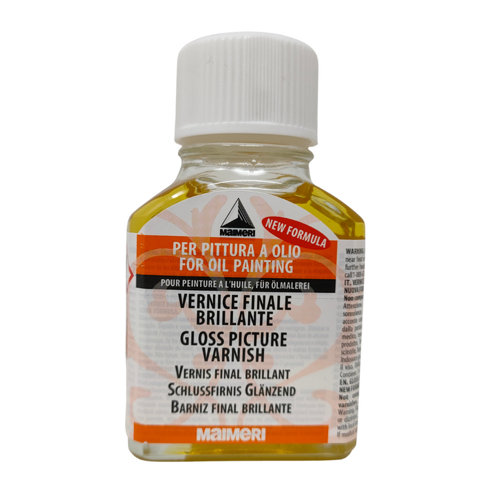 MAIMERI - VERNICE FINALE BRILLANTE PER PITTURA A OLIO 75ML