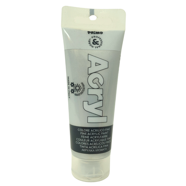 PRIMO - TUBETTO ACRYL 75ML ARGENTO 910