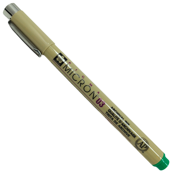 5411:PIGMA - MICRON FINE LINER PENNARELLO INDELEBILE (0.35MM) VERDE 03