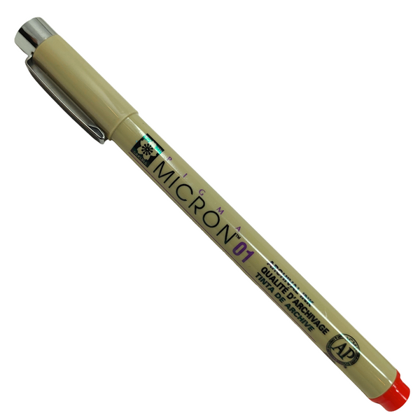 5413:PIGMA - MICRON FINE LINER PENNARELLO INDELEBILE (0.25MM) ROSSO 01