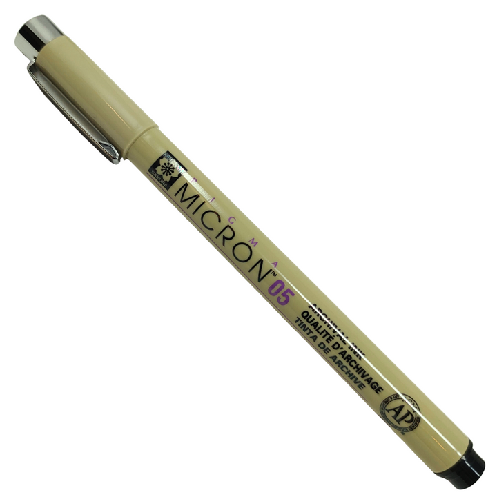 5414:PIGMA - MICRON FINE LINER PENNARELLO INDELEBILE (0.45MM) NERO 05