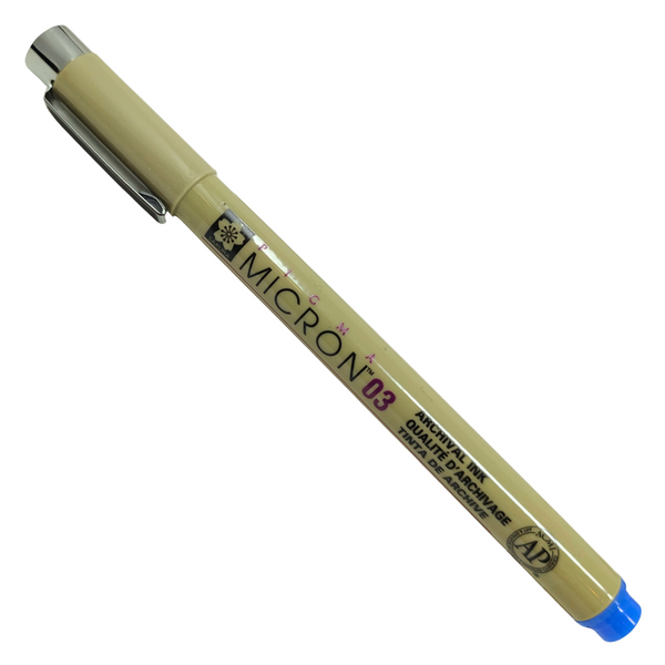 5417:PIGMA - MICRON FINE LINER PENNARELLO INDELEBILE (0.35MM) BLU 03