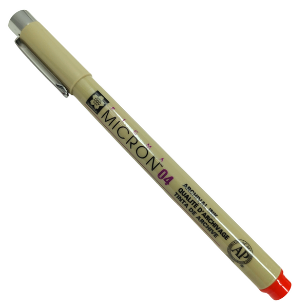 5420:PIGMA - MICRON FINE LINER PENNARELLO INDELEBILE (0.40MM) ROSSO 04