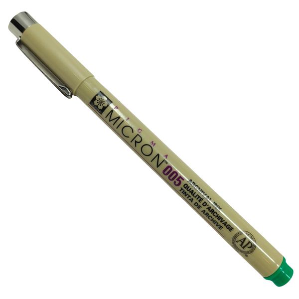 5421:PIGMA - MICRON FINE LINER PENNARELLO INDELEBILE (0.20MM) VERDE 005