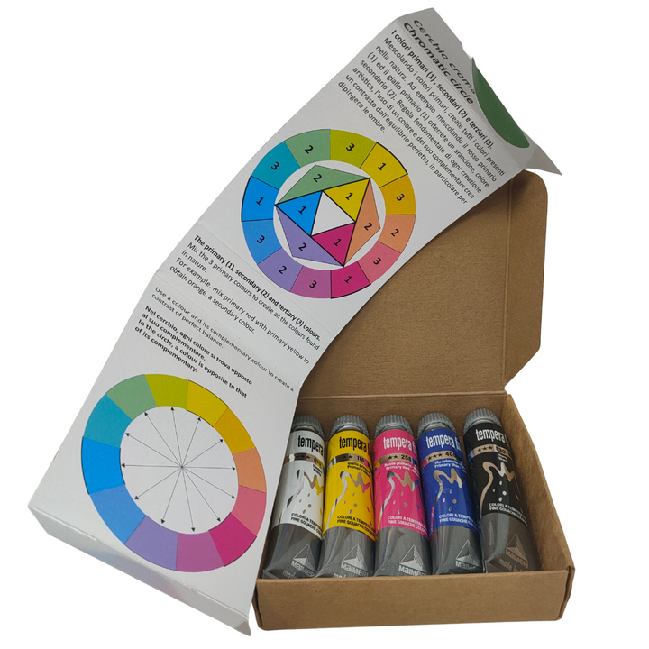 5459:MAIMERI - PRIMARY SET COLORI A TEMPERA FINE 5X20ML