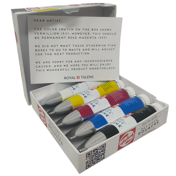 5461:ROYAL TALENS - DESIGNER GOUACHE COLOUR MIXING SET EXTRA FINE 5X20ML
