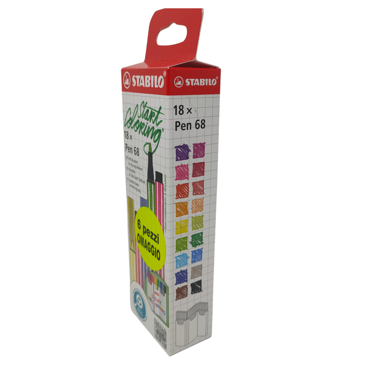 5474:STABILO - START COLORING SET 18XPEN68 BASE AD ACQUA