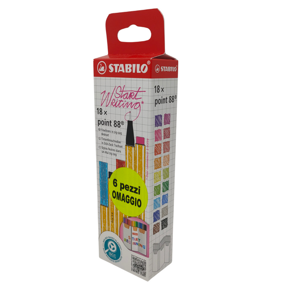 5490:STABILO - START WRITING SET 18XPEN88 A PUNTA FINE