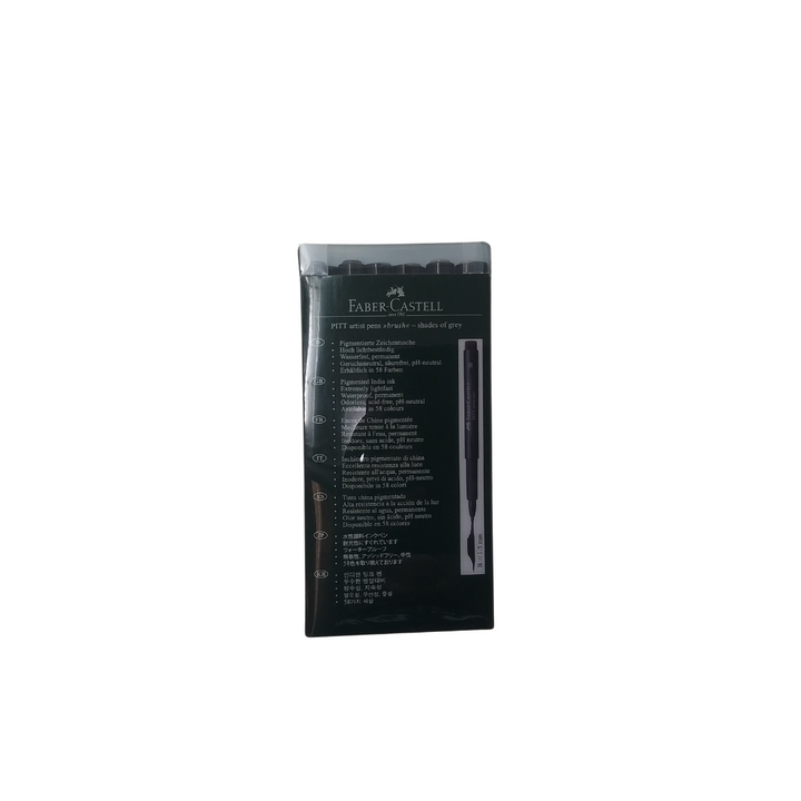 FABER-CASTELL - 6 PITT ARTIST PENS (BLACK)