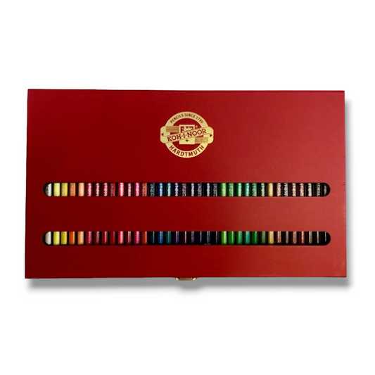 KOH-I-NOOR Scatola in legno con 36 matite colorate
