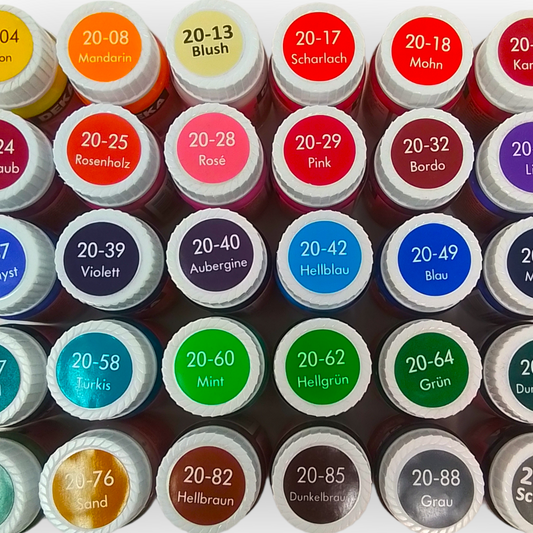 Deka Permanent Colori per Stoffa (Serie 20 da 25 ml)