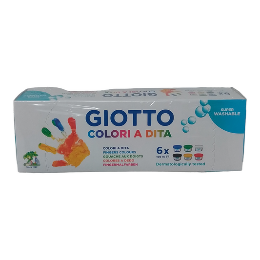 GIOTTO Colori a dita - confez. 6 barattoli