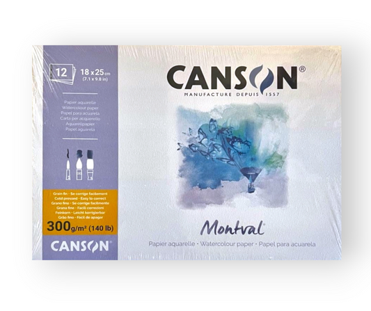 CANSON Montval - Blocco acquerello 18x25 cm