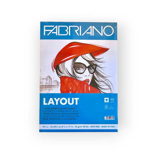 FABRIANO LAYOUT - Carta barrierata per marker 21x29,7