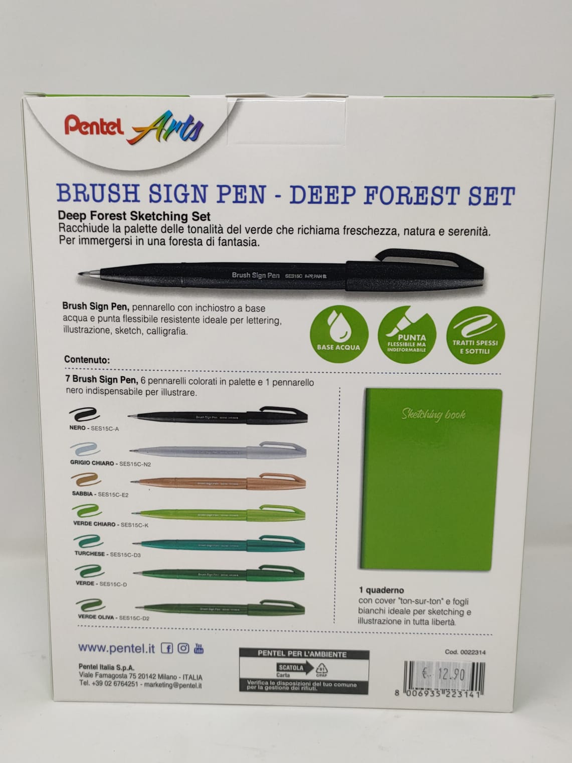 PENTEL Arts - Brush Sign Pen Set