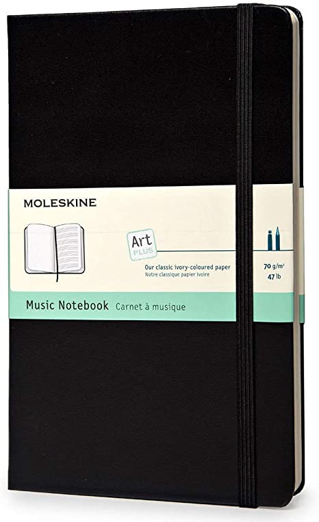 MOLESKINE - Taccuino Pentagrammato Copertina Rigida o Flessibile